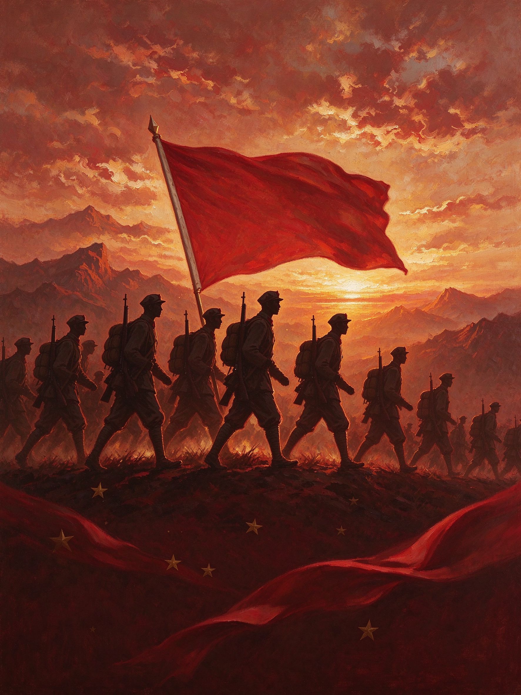 红军长征主视觉